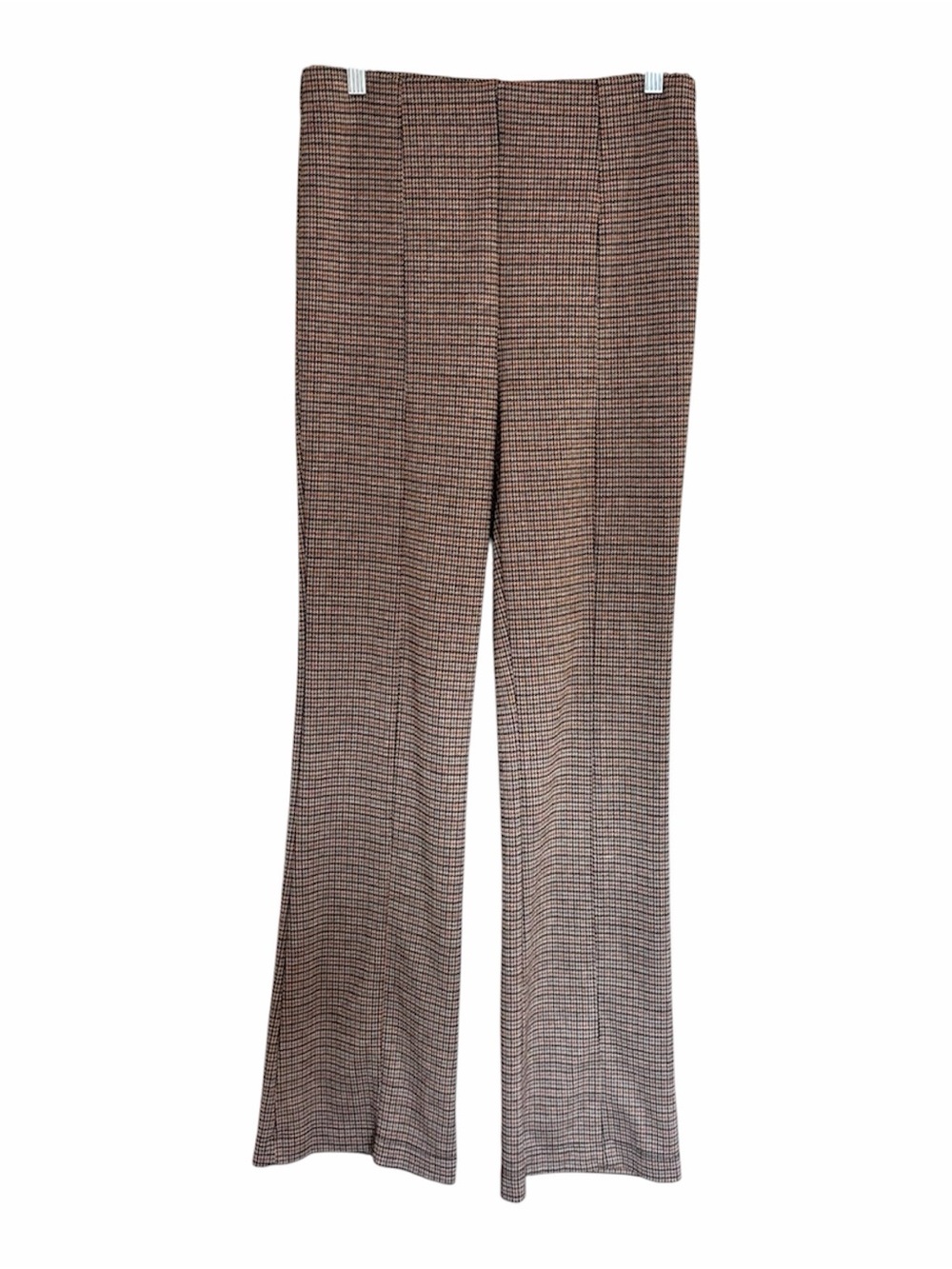 SO Brown Checked Flare Pants